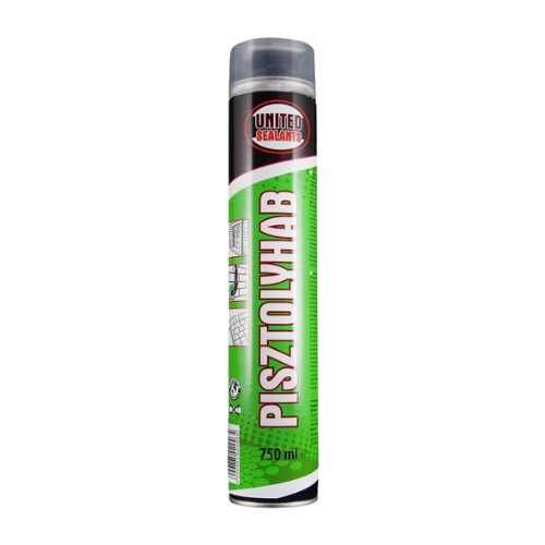  UNITED Pisztolyhab 750ml sárga